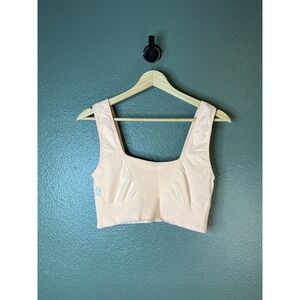 Free People Good Karma Square Neck Bra Peach Women's Size M/L